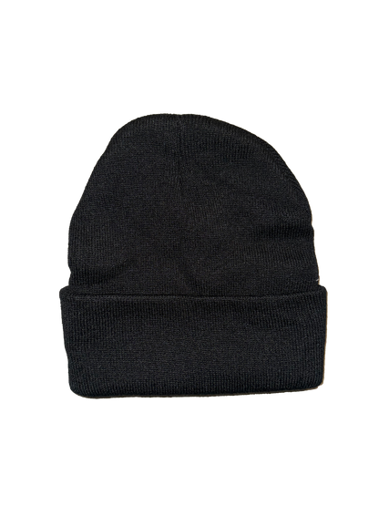 Requital Embroidered Black Beanie