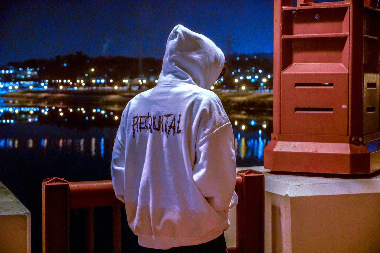 "Smiley" White Hoodie