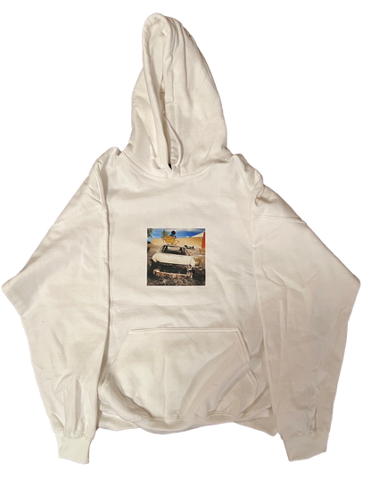 "Smiley" White Hoodie