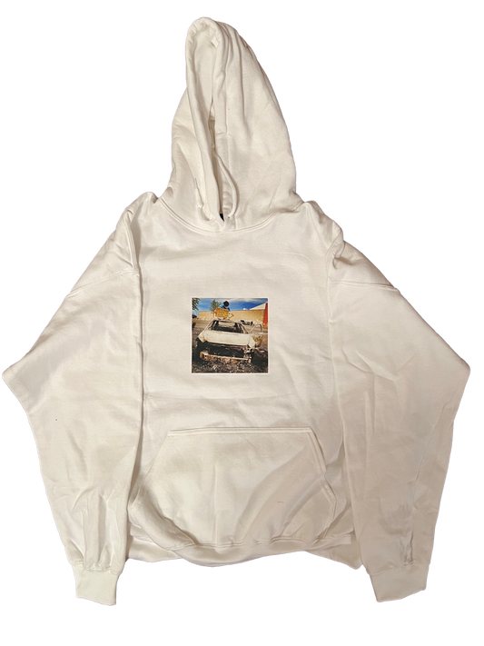 "Smiley" White Hoodie